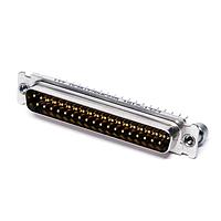 ITT Cannon DCMV37PNF225 Plug Dsub 37 Pin/Strt PCB w/standoff SST shel