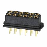 Harwin M80-8501245 Receptacle 6+6 POS DIL FEMALE VERT GOLD