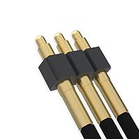 Mill-Max 867-22-003-70-501011 Spring-Loaded Spring-Loaded Crimped Wire Cable Assembly; Single Row, 3 Pin, 24AWG
