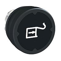 SCHNEIDER ZB4BC28015 Sealed 22MM HARSH PB, BLACK W/ MARKING