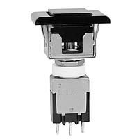 NKK Switches EB2065-A-J31A Light Touch Switches ON-ON BLK CAP/BEZEL SNAP-IN 3A SLDER LUG