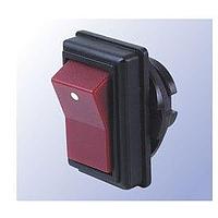 Shin Chin R13-49A-05-BR Rocker Switches SPST OFF-ON RED