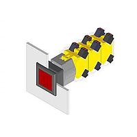 EAO 704.240.708 Indicator Actuator Pushbutton-actuator silver/clear main 35x35