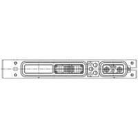 AMP Connectors - TE Connectivity 1757681-1 Rack & Panel Connectors A600 SZ 1 RCPT (BLANK/60/5C2)