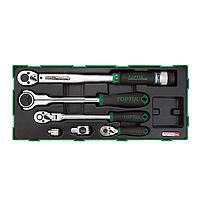 TOPTUL GTB0609 Torque Wrench, Adaptor & Ratchet Handle Set (6 pcs)
