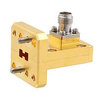 Fairview SMW1840DRK WRD180C24 to 2.92mm Female Waveguide to Coax Adapter Square Cover Flange With 18 GHz to 40 GHz Frequency Range For K-Ka Band