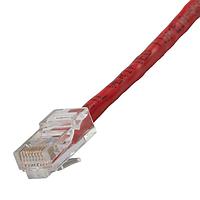 AIM-Cambridge / Cinch Connectivity Solutions 73-7774-10 Cat 5e CAT5E Assembled Patch Cable 10 ft Red