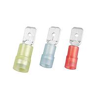KS Terminals MDNYD5-250 Disconnect Nylon, Double Crimp Male, 12-10 AWG, .032 x .250