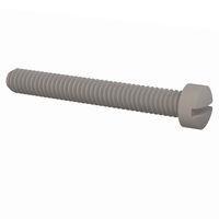 Essentra Components 010832F125 Machine Screw Fillister Slotted Screw, #8-32 Thread, 1 1/4 Lg