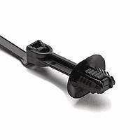 HellermannTyton 157-00219 Cable Tie Mounts 1-Pc Cable Tie/Fir Tree Mount with Disc, 9.6"L, 6.2 - 13.0 mm, PA66HIRHSUV, Black,