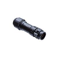 Amphenol LTW BB-04BMMA-QL8LPP Standard Circular Connector X-Lok, Standard Size, Plastic, 10A, 04 pins, Male Connector, Male Contact, Straight, Push Lock, Crimp, Field Installable, F8.0 - F10.0mm, IP68