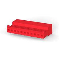 AMP Connectors - TE Connectivity 4-643813-1 Receptacle Housing 11P C/E 22AWG W/TABS W/RED STRIPE