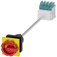 SIEMENS 3LD20441TL53 Knob-Operated DISC SW 16A DOOR ROT HDL 1HOLE R/Y 4P