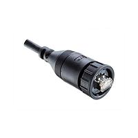 Amphenol LTW RDP-5SAMMM-SLM7B10 Cat 5e RJ, Large Size, Plastic, 1.5A, Cat 5e, Straight, Screw Thread, Overmolded, Length 10000mm, IP67 Mated