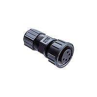 Amphenol LTW CD-09BFFA-SL7001 Standard Circular Connector Ceres, Middle Size, Plastic, 5A, 09 pins, Female Connector, Female Contact, Straight, Screw Thread, Solder, Field Installable, F4.0 - F9.6mm, IP67