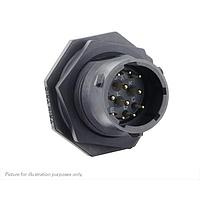 Eaton Souriau-Sunbank UTSX714D12P32 Receptacles Jam nut receptacle & hold down clips,without backshell, with 12 male PCB contacts, IP68/69K in unmated conditions