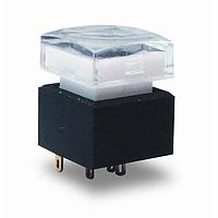 E-Switch ULP12OAP1QSSCL1YELNIL Pushbutton Switches Illuminated Pushbtn