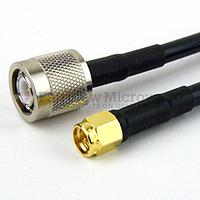 Fairview FMC0203223LF SMA Male to TNC Male Cable RG-223 Coax and RoHS Compliant