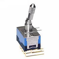 NKK Switches D22042LV PCB Mount Miniature Toggles 4PDT ON-NONE-ON .4VA VERTICAL W/BRKT