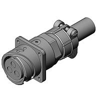 JAE Electronics JK06NH03SN2-F0 Circular MIL Spec Connector 3 Position Panel Mount, Receptacle, Socket Contact, N