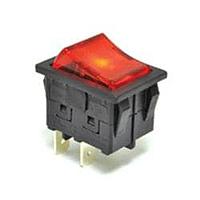 E-Switch RBW2BBLKBLKEFO Rocker Switches ROCKER SWITCH 16 AMP SEALED 22MM X 30MM