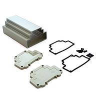 Bud Industries DMX-4781-G DIN Rail DIN Rail Extruded Aluminum Box 3.9 X 6.6 X 2.7"
