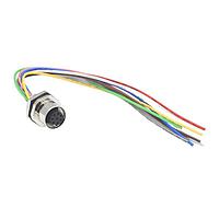 NorComp FPM12A08I06AF03 Sensor Cables / Actuator Cables M12 8P FML BRSS/NKL FRONT PG9 6 PIGTAIL