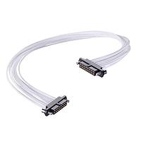 Harwin M80-FC31605F2-0300F2 Rectangular Cable Assemblies 8+8 Pos. Female DIL 26AWG Cable Assembly, 300mm, double-end, Jackscrews