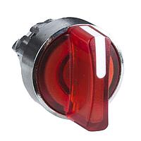 SCHNEIDER ZB4BK1443 Knob 2POS ILLUMINATED SPRING RET SLCTR RED