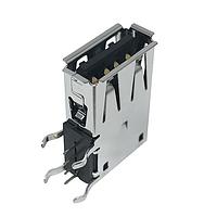 Kycon KUSBX-SLAS1N-B30 USB Type A Connectors A TYPE SLIM BLK 30u SOCKET