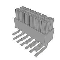 Samtec IPS1-106-01-L-D-RA Power to the Board .100" Mini Mate(R) Isolated Power Connector Socket Strip