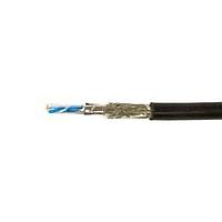 Alpha Wire 74002 BK002 Networking 26 AWG 2 Pair Shielded Cat5e, 500ft Spool Black