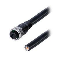 Same Sky (formerly CUI Devices) CDM1255-04D-01FST-05M-67 Sensor Cables / Actuator Cables Straight,Shielded,D-Code 4PIN ,Screw Copper alloy,PVC  0.5M