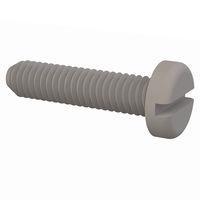 Essentra Components 010264P037 Pan Slotted Pan Slotted Screw, #2-64 Thread, 3/8 Lg