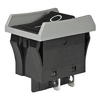 NKK Switches JWL21BA2A-H Rocker Switches DPST TV8 RTD BLK CAP &BODY GRY/BARIR VERT