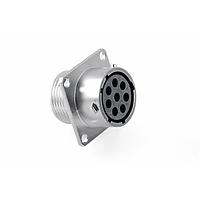Amphenol SINE Systems RT00148SNH03 Connectors 8 Position Square Flange Receptacle, Female, Shell Size 14 with Silicone Seal