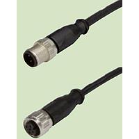 HARTING 21348500383050 Sensor Cables / Actuator Cables M12-A 3PIN FML STRT SINGLE END 5.0M PVC
