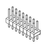 Amphenol Commercial Products G800LQ589018EU Pin Strip Pin Header 2.54mm Pitch STR DIP,2x7Pin,G/F,LCP, 6.0mm*2.54mm*3.0mm,Color-Black