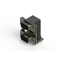 EDAC 661-009-264-03C Dual Port D-Sub Connectors Right-angle Dual Port D-Sub Connector