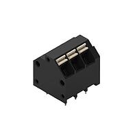 Wurth Elektronik 691809320303 Fixed Terminal Blocks WR-TBL 3.81mm pitch Modular THR Black 45 deg Dual Pin cable entry Screwless Push In 3P