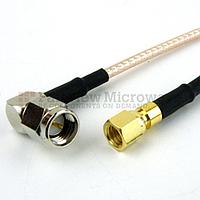 Fairview FMC1819315LF BNC Male to SMC Plug Cable RG-316 Coax