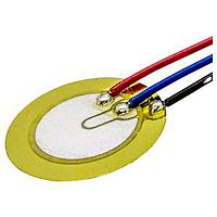 Same Sky (formerly CUI Devices) CEB-21028-L100 Piezoelectric buzzer, 21mm round, 0.28mm deep, P, 3.2 kHz, 30V, no driving circuit, lead wires