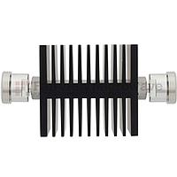 Fairview SA75DFDF50W-10 10 dB Fixed Attenuator 7/16 Female To 7/16 Female Directional Up To 7.5 GHz Rated To 50 Watts With Black Aluminum Heatsink Body