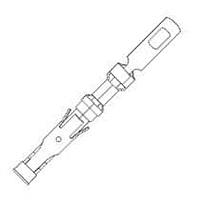 AMP Connectors - TE Connectivity 202237-8 Contacts SKT S-TAB BR/AU SIG TYPE III