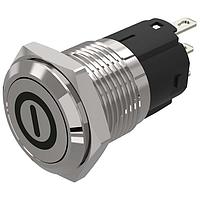 EAO 82-4151.1000.B001 Anti-Vandal 82-4151.1000.B001.pushbutton.momentary.16 mm.stainless steel.flush/flat.no LED.no colour.no LED.soldering terminal.On OFF