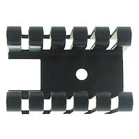 Aavid 551002B00000G Component Channel Heat Sink for TO-220, Folded Back Fin, Horizontal, 12.4 Degree C/W