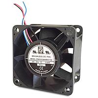 Orion Fans OD6038-12HHBXC10A Axial Fan, High Speed/Static Pressure, 60x60x38mm, 12VDC, 86CFM, Ball, Wire, Tach/PWM