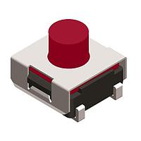 Diptronics DTSJW-67R-V-B Tactile Switches 6x6 260gf RED SMT