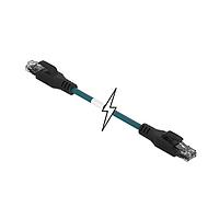 Molex 1201080315 Cat 5e ENET MMJ RJ45/RJ45 15M SHLD TPE TEAL