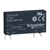 SCHNEIDER SSL1A12JD Solid State Relays 2A 24-280VAC ZERO 3-12VDC SSR SLIM 1